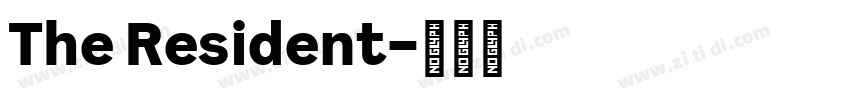 The Resident字体转换